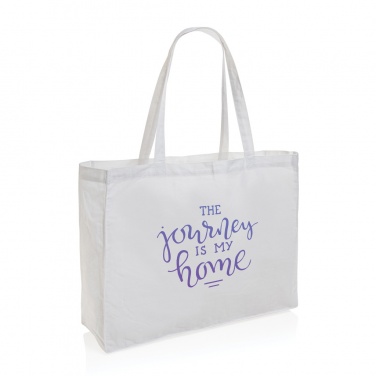 Logo trade corporate gift photo of: Impact AWARE™ Recycled cotton shopper 145g