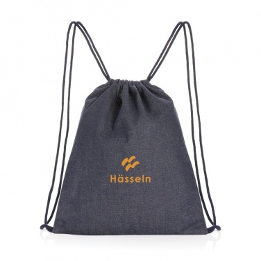 Logo trade advertising products picture of: Impact AWARE™ recycled denim drawstring backpack