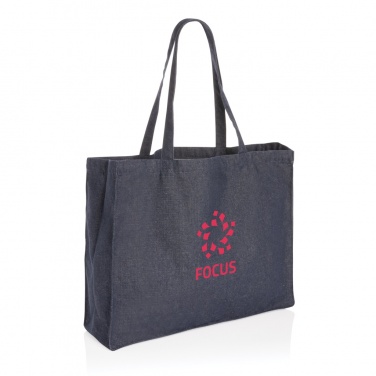 Logo trade promotional items image of: Impact AWARE™ recycled denim shopper