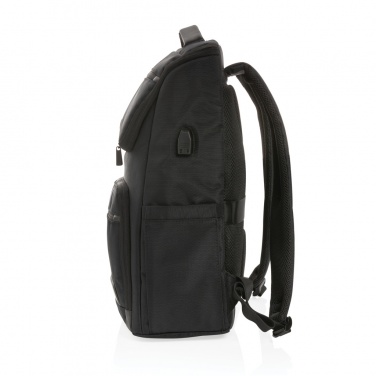 Logo trade promotional gifts image of: Swiss Peak AWARE™ RPET Voyager 15.6" laptop backpack