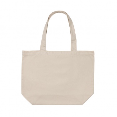 Logo trade advertising products picture of: Impact Aware™ 240 gsm rcanvas shopper w/pocket undyed