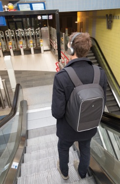 Logotrade corporate gift image of: Swiss Peak AWARE™ anti-theft 15.6" laptop backpack