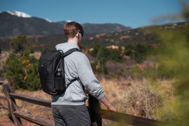 Logo trade promotional giveaways image of: Swiss Peak AWARE™ easy access 15.6'' laptop backpack