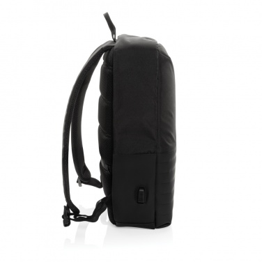 Logo trade advertising products image of: Swiss Peak AWARE™ RFID anti-theft 15.6'' laptop backpack