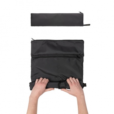 Logo trade promotional products picture of: Dillon AWARE™ RPET lightweight foldable backpack