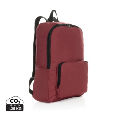 Logo trade promotional gift photo of: Dillon AWARE™ RPET foldable classic backpack