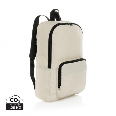 Logo trade promotional giveaways image of: Dillon AWARE™ RPET foldable classic backpack