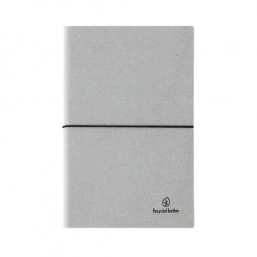 Logo trade promotional products image of: A5 recycled leather notebook