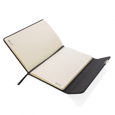 Logo trade promotional merchandise photo of: Swiss Peak deluxe A5 notebook and pen set