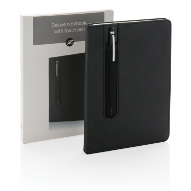 Logotrade promotional gift image of: Standard hardcover PU A5 notebook with stylus pen