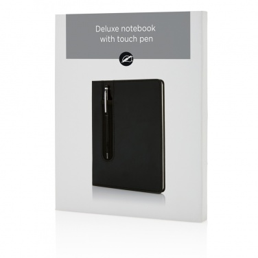 Logotrade promotional gifts photo of: Standard hardcover PU A5 notebook with stylus pen
