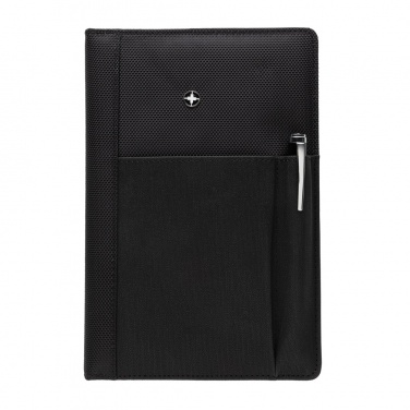 Logo trade promotional giveaways image of: Refillable notebook and pen set