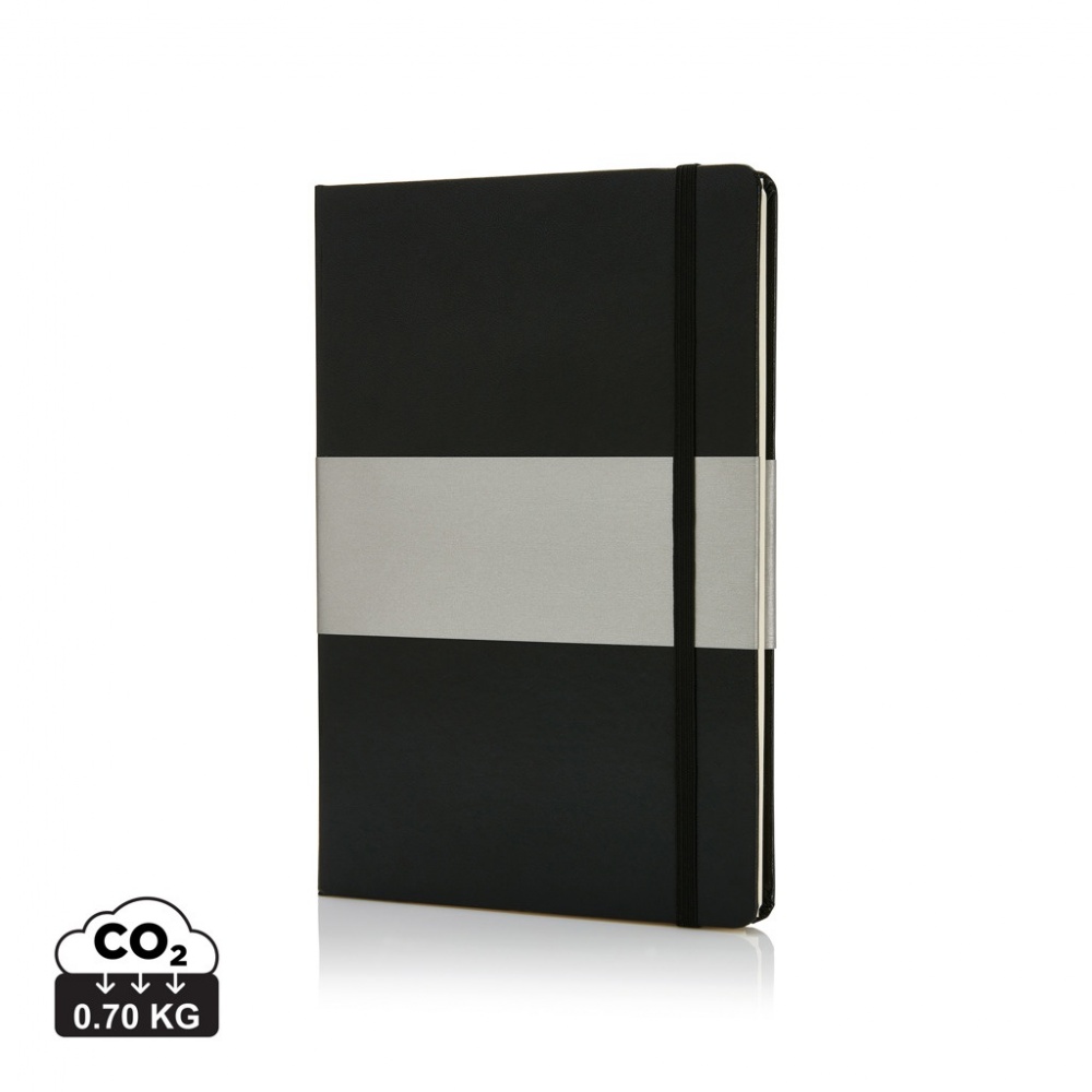 Logotrade promotional merchandise image of: Deluxe hardcover A5 notebook