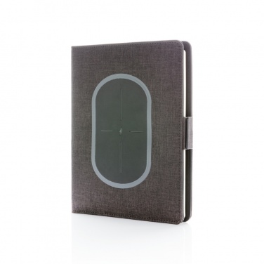 Logo trade promotional gifts image of: Air 5W wireless charging notebook cover A5