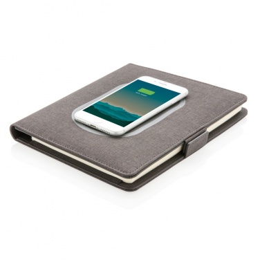 Logo trade promotional product photo of: Air 5W wireless charging notebook cover A5