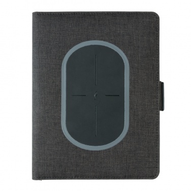 Logo trade promotional gifts image of: Air 5W wireless charging notebook cover A5