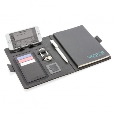 Logo trade corporate gifts image of: Air 5W wireless charging notebook cover A5
