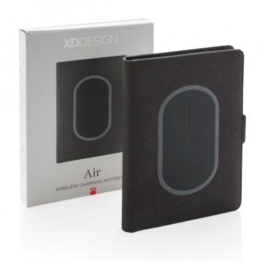 Logo trade promotional product photo of: Air 5W wireless charging notebook cover A5