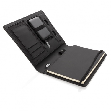 Logotrade corporate gift picture of: Air 5W wireless charging notebook with 5000mAh powerbank