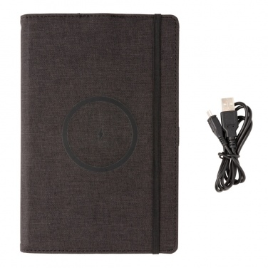 Logotrade corporate gift image of: Air 5W wireless charging refillable journal cover A5