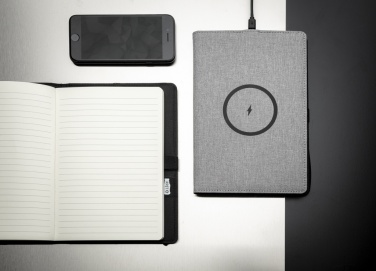 Logotrade promotional item picture of: Air 5W wireless charging refillable journal cover A5