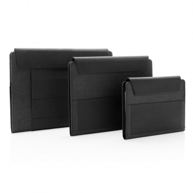 Logo trade promotional merchandise photo of: Fiko wireless charging A5 portfolio with powerbank