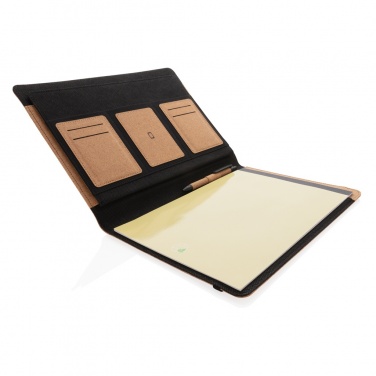 Logo trade promotional items picture of: Deluxe cork portfolio A4 with pen