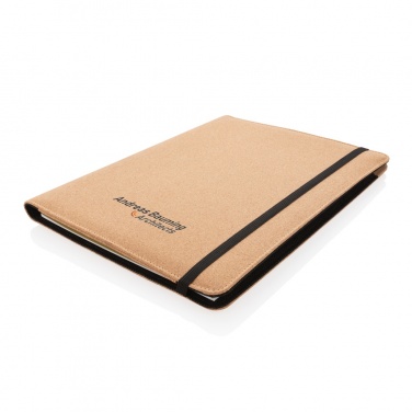 Logotrade business gift image of: Deluxe cork portfolio A4 with pen