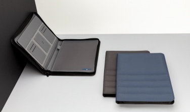 Logo trade promotional giveaways picture of: Impact AWARE™ RPET A4 portfolio with zipper