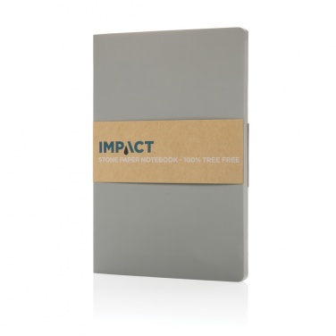 Logo trade promotional item photo of: Impact softcover stone paper notebook A5