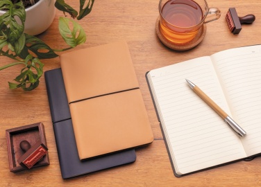 Logo trade promotional merchandise image of: Modern deluxe softcover A5 notebook