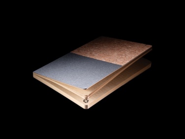Logo trade promotional merchandise image of: A5 cork & kraft notebook