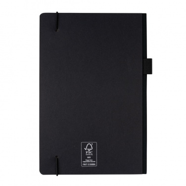 Logo trade corporate gifts image of: A5 deluxe kraft hardcover notebook