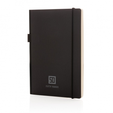 Logo trade corporate gifts picture of: A5 deluxe kraft hardcover notebook