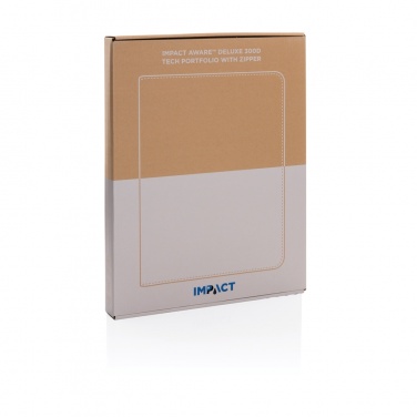 Logo trade corporate gifts image of: Impact Aware™ deluxe 300D tech portfolio with zipper