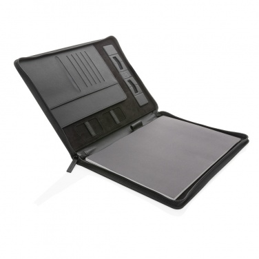 Logotrade promotional items photo of: Swiss Peak Heritage RCS rPU A4 portfolio with zipper
