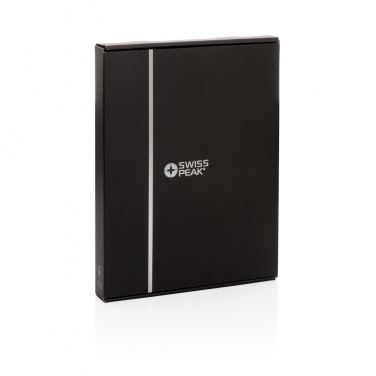 Logo trade promotional giveaways picture of: Swiss Peak Heritage RCS rPU A5 stone paper portfolio