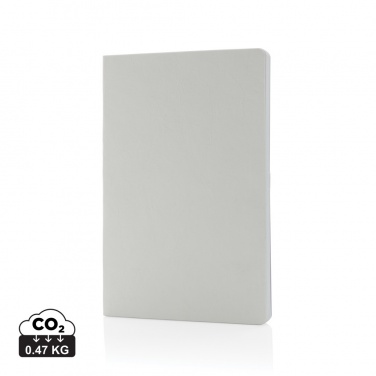 Logo trade promotional products image of: Salton A5 GRS certified recycled paper notebook
