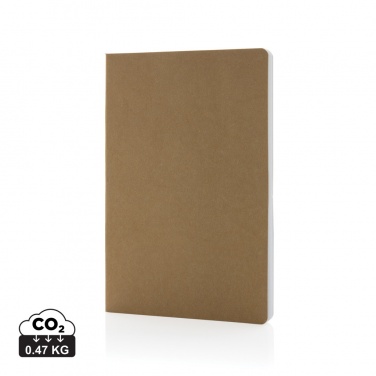 Logo trade corporate gifts picture of: Salton A5 GRS certified recycled paper notebook