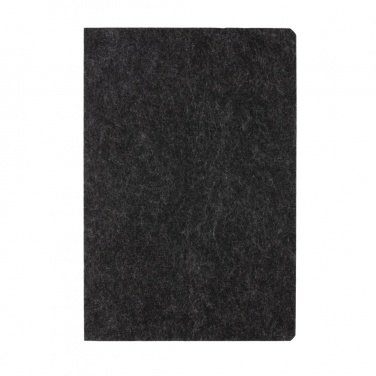 Logotrade promotional merchandise photo of: Phrase GRS certified recycled felt A5 notebook