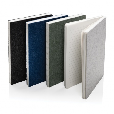 Logotrade advertising products photo of: Phrase GRS certified recycled felt A5 notebook