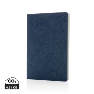 Logo trade promotional merchandise photo of: Phrase GRS certified recycled felt A5 notebook