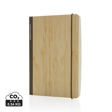 Logo trade corporate gifts image of: Scribe bamboo A5 Notebook