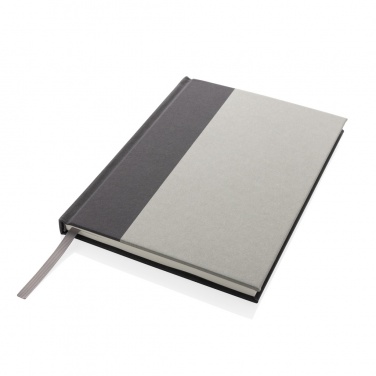 Logo trade business gifts image of: Words GRS certified RPET & Kraft A5 notebook
