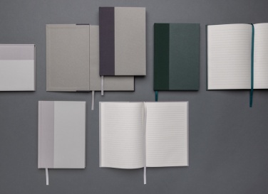 Logo trade promotional merchandise picture of: Words GRS certified RPET & Kraft A5 notebook