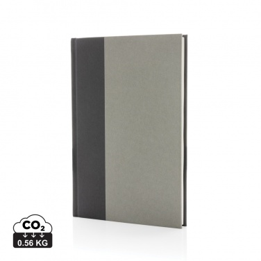 Logo trade promotional giveaways picture of: Words GRS certified RPET & Kraft A5 notebook