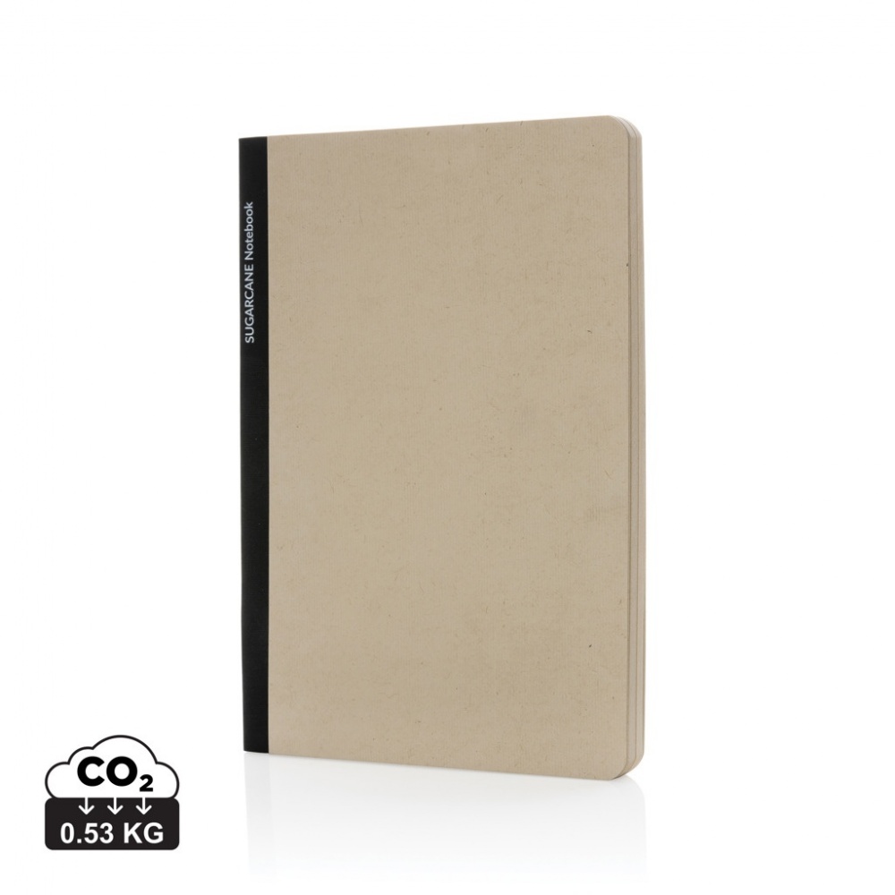 Logo trade promotional giveaways image of: Stylo Sugarcane paper A5 Notebook