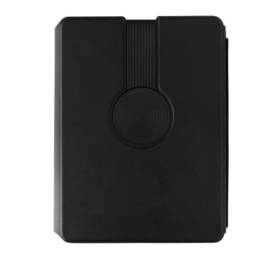 Logotrade promotional giveaway picture of: Swiss Peak RCS rePU notebook with 2-in-1 wireless charger
