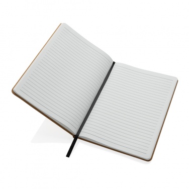 Logo trade promotional gifts picture of: Stoneleaf A5 cork and stonepaper notebook