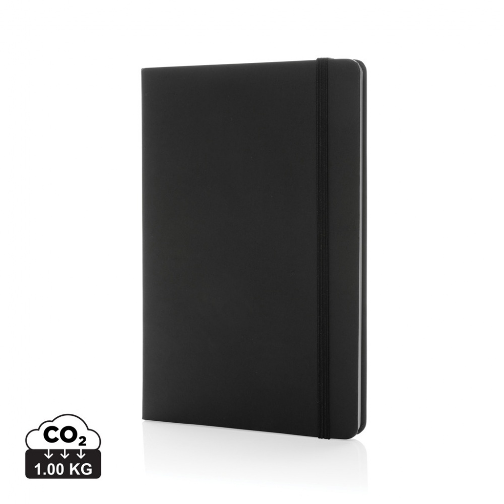 Logo trade promotional gifts picture of: Craftstone A5 recycled kraft and stonepaper notebook